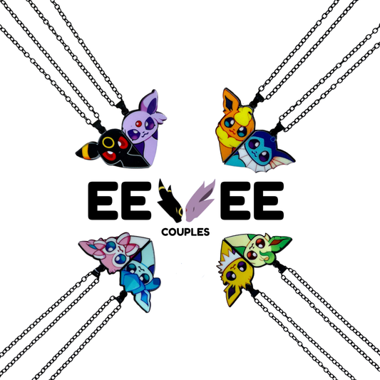 Colgantes evoluciones Eevee para Parejas